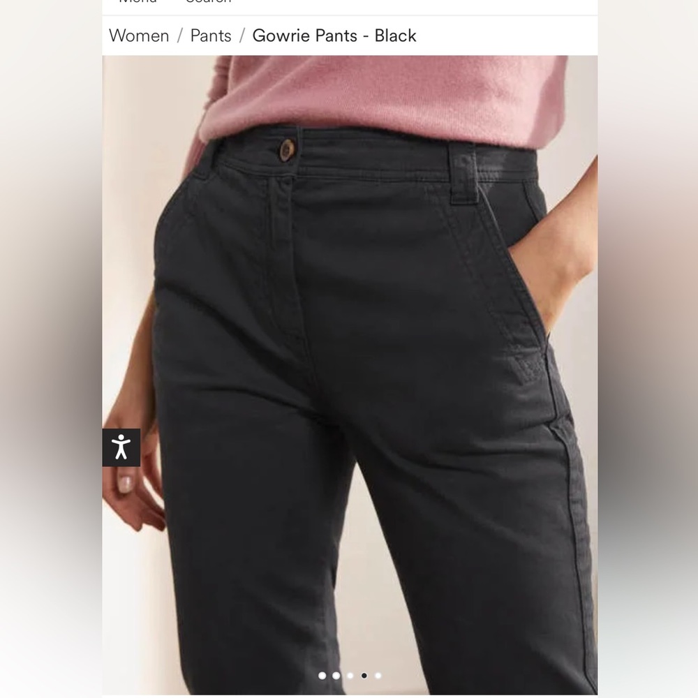 Boden Gowrie Pants Black Sz 8P